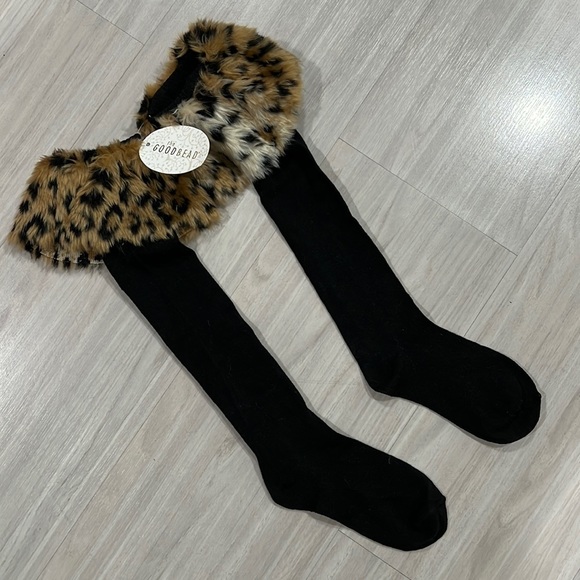 NWT BOOT TOPPERS LEOPARD FUR - Picture 2 of 7